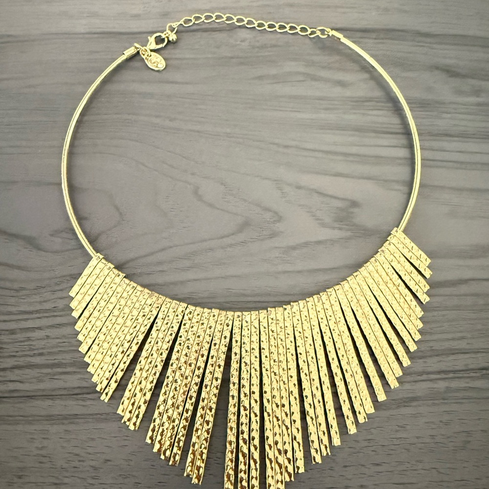Charming Charlie Gold Statement Necklace